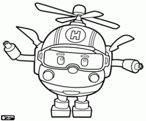 για ζωγραφική Ο χαρακτήρας Robocopter Helly