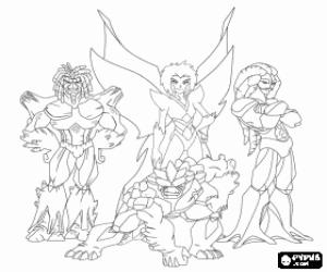 για ζωγραφική Οι άρχοντες της φύσης, Gormiti