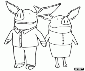 για ζωγραφική Οι γονείς του Olivia χοίρου