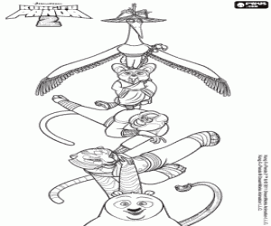 για ζωγραφική Οι επτά πλοίαρχοι Kung Fu