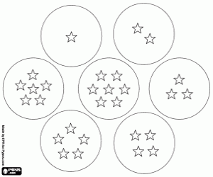 για ζωγραφική Οι επτά σφαίρες Dragon Ball