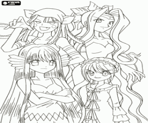 για ζωγραφική Οι εχθροί των σειρήνων πριγκίπισσες