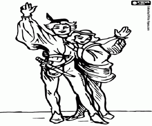 για ζωγραφική Οι ηθοποιοί του θεάτρου