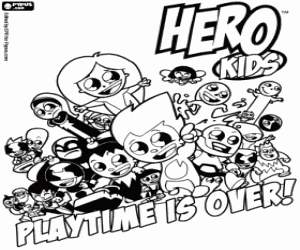 για ζωγραφική Οι υπερήρωες Hero Kids