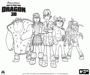 για ζωγραφική Ομάδα παιδιών Βίκινγκς