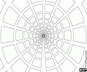 για ζωγραφική Ομόκεντρα μοτίβο στην προοπτική