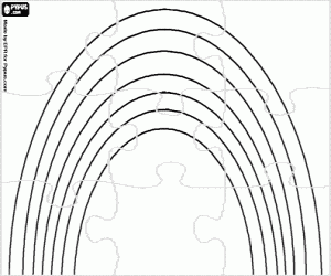 για ζωγραφική Ουράνιο τόξο παζλ