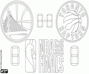 για ζωγραφική Ουόριορς vs Ράπτορς, NBA Finals 2019