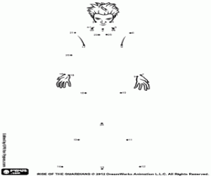 για ζωγραφική Πίσσα, σχέδιο για να συνδέσετε τις τελείες