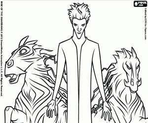 για ζωγραφική Πίσσας και τα άλογα, λεπτομέρεια