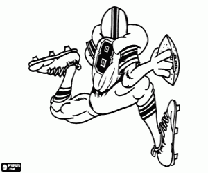 για ζωγραφική Παίκτης με την μπάλα στο χέρι