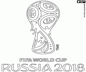 για ζωγραφική Παγκόσμιο Κύπελλο FIFA Ρωσία 2018 λογότυπο
