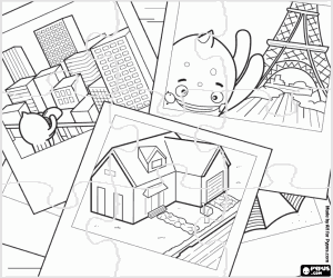 για ζωγραφική Παζλ με τα ταξίδια του Pypus