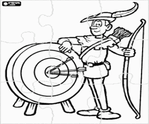 για ζωγραφική Παζλ με το διάσημο Ρομπέν των δασών