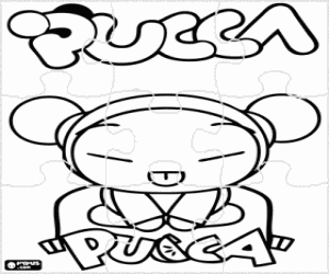 για ζωγραφική Παζλ της Pucca, κορίτσι της Νότιας Κορέας