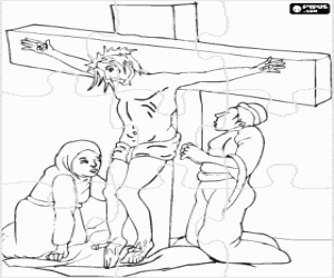 για ζωγραφική Παζλ του Ιησού στον Σταυρό