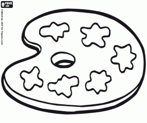 για ζωγραφική Παλέτα του καλλιτέχνη