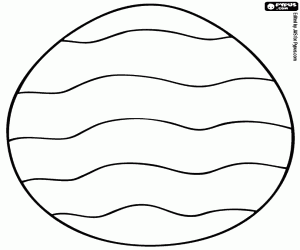 για ζωγραφική Πασχαλινό αυγό με κυματοειδείς γραμμές