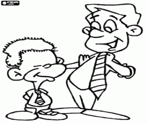 για ζωγραφική Πατέρας, Υιός και το δώρο, γραβάτα