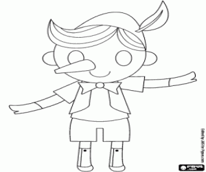 για ζωγραφική Πινόκιο, την ξύλινη μαριονέτα