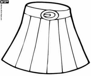 για ζωγραφική Πλισέ φούστα με ζώνη