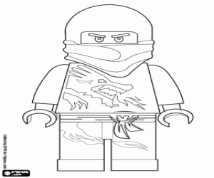 για ζωγραφική Πολεμιστής ninja, Lego Ninjago
