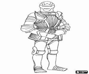 για ζωγραφική Πολεμιστής με την πανοπλία την καταπολέμηση