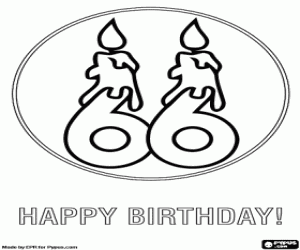 για ζωγραφική Πολλά συγχαρητήρια για τα 66 χρόνια