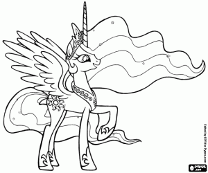 για ζωγραφική Πριγκίπισσα Celestia από Equestria