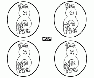 για ζωγραφική Προσκλήσεις για οκτώ χρόνια κόμμα