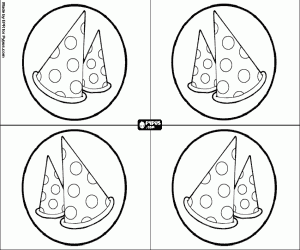 για ζωγραφική Προσκλήσεις με καπελάκια πάρτι