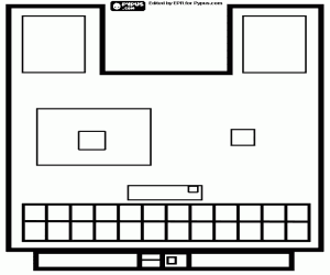 για ζωγραφική Πρόσωπο σκύλου, γεωμετρική μάσκα