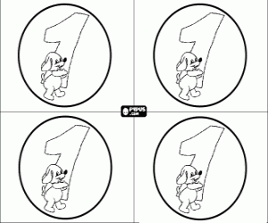 για ζωγραφική Πρώτη γιορτή γενεθλίων