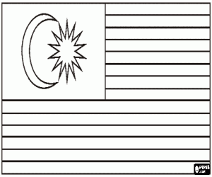 για ζωγραφική Σημαία της Μαλαισίας