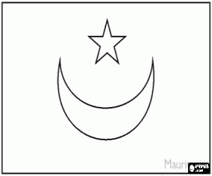 για ζωγραφική Σημαία της Μαυριτανίας