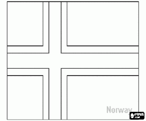 για ζωγραφική Σημαία της Νορβηγίας