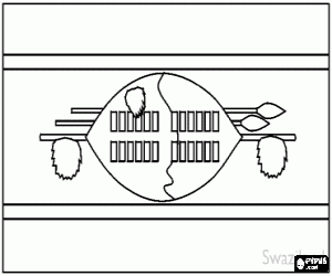 για ζωγραφική Σημαία της Σουαζιλάνδης