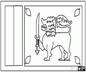 για ζωγραφική Σημαία της Σρι Λάνκα