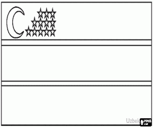 για ζωγραφική Σημαία του Ουζμπεκιστάν