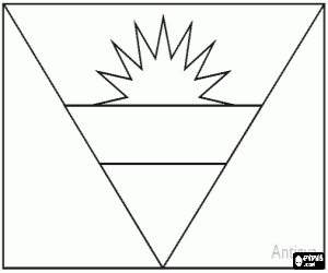 για ζωγραφική Σημαία των Αντίγκουα και Μπαρμπούντα