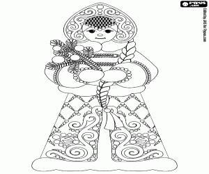 για ζωγραφική Σνεγκούροτσκα, μια σλαβική παράδοση