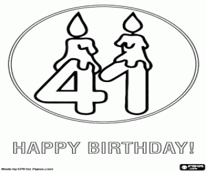 για ζωγραφική Συγχαρητήρια για 41 ετών