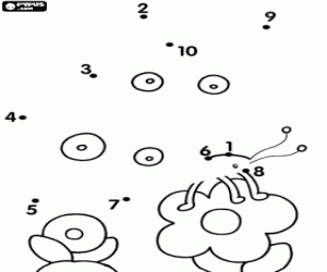 για ζωγραφική Σχέδιο για τελείες ζώου και λουλούδι