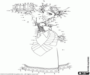 για ζωγραφική Τάλια, ένα σχέδιο-να τελεία-τελεία