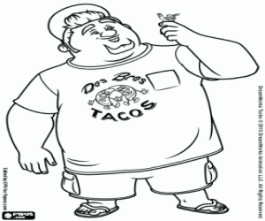 για ζωγραφική Τίτο με Τούρμπο στο χέρι του