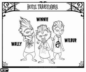 για ζωγραφική Τα κουτάβια το λυκάνθρωπος