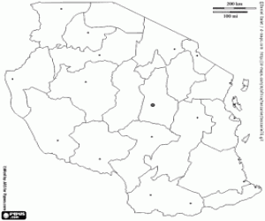 για ζωγραφική Τανζανία χάρτη