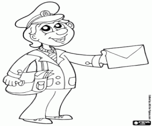 για ζωγραφική Ταχυδρόμος, ένα θηλυκό ταχυδρόμος