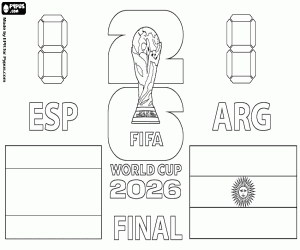 για ζωγραφική Τελικός Παγκοσμίου Κυπέλλου FIFA 2026