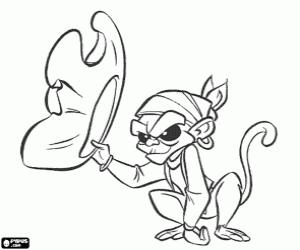 για ζωγραφική Τζακ τον πίθηκο, μασκότ του Μπαρμπόσα